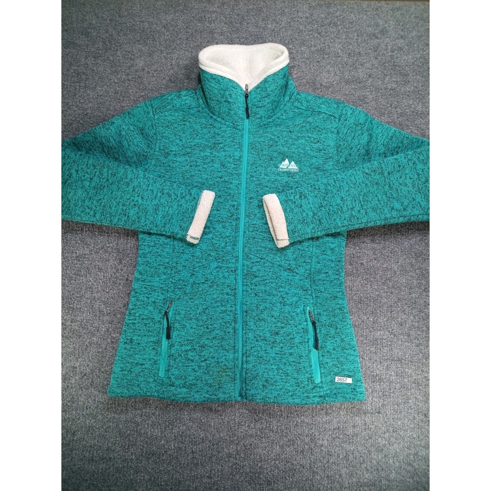 Powder River Outfitters Panhandle Mens M Teal Sherpa Lined Full Zip Hoodie Jacke